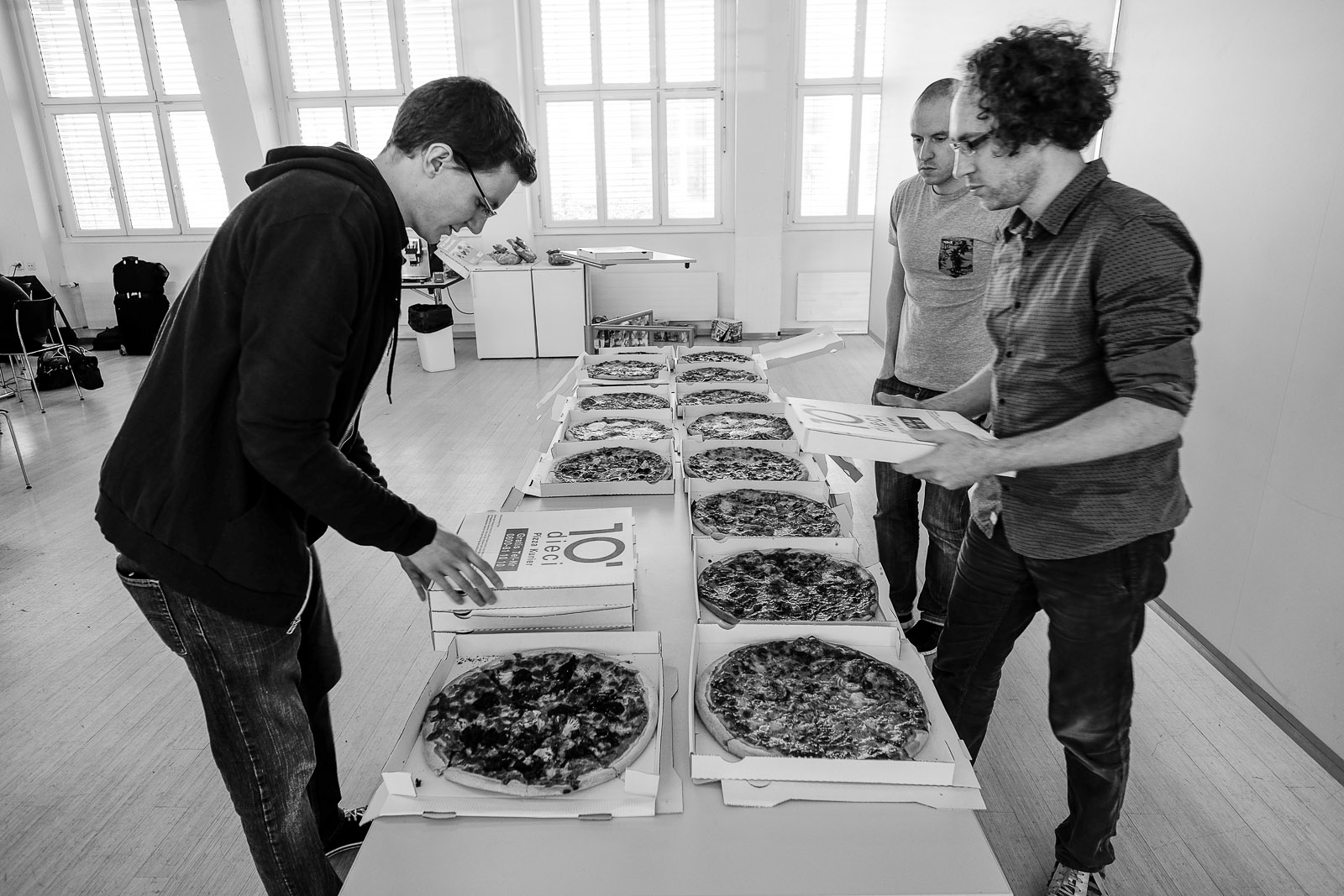 20 Pizzas to feed the hungry developers at Contributer's day of wcch