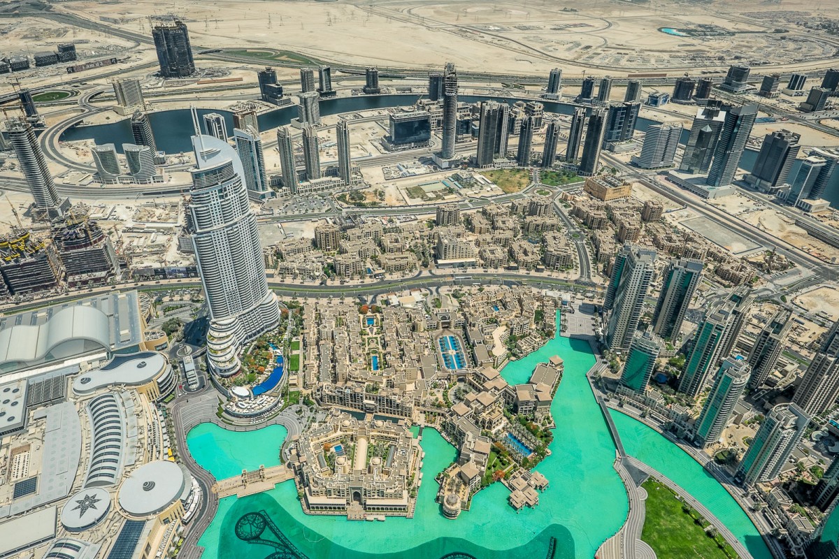 View from Burj Khalifa in Dubai