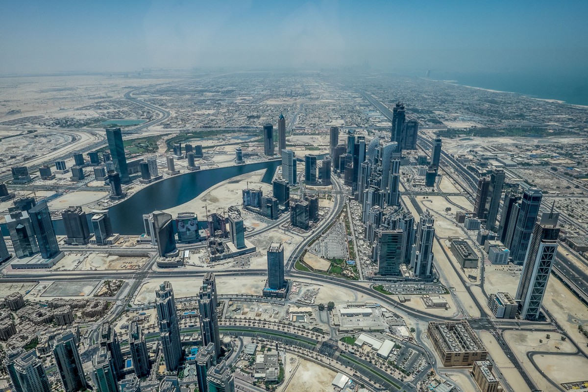 View from Burj Khalifa in Dubai